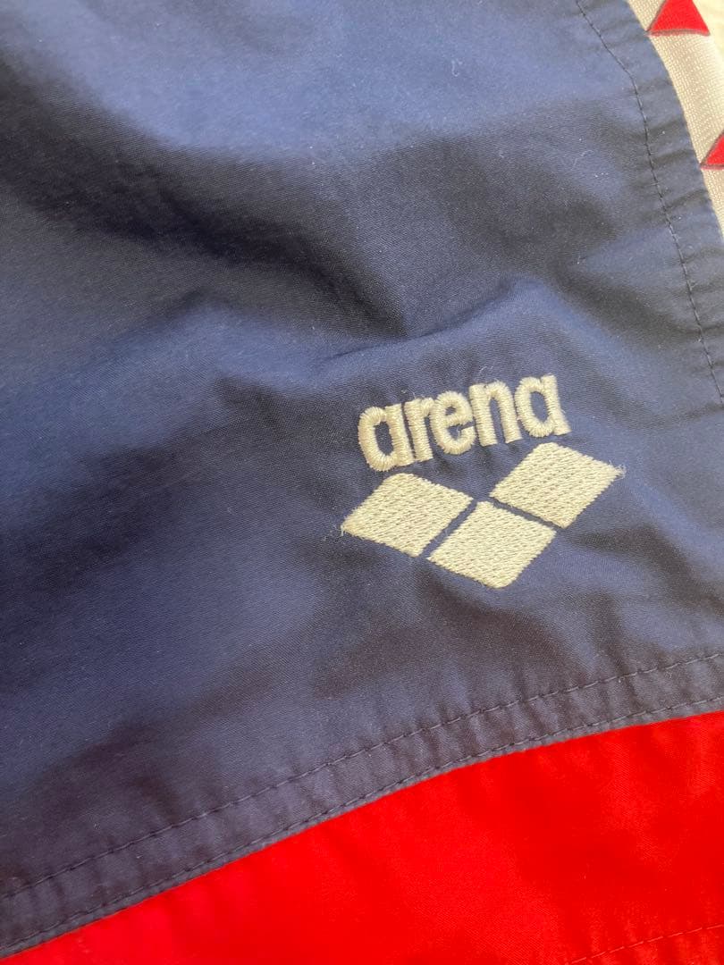 arena ネイビー/レッド スポーツ用水着ショートパンツ