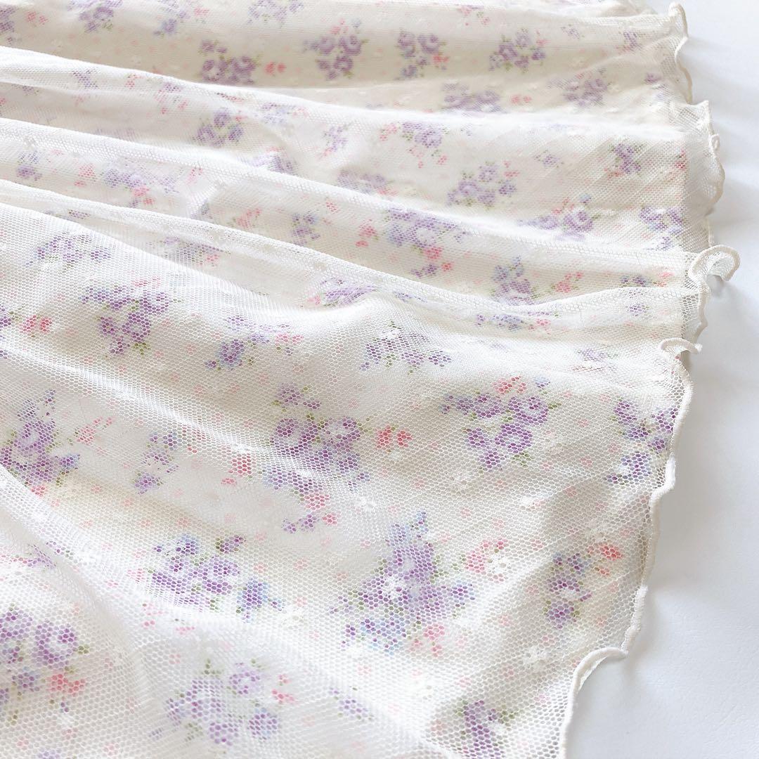 ラベンダー×花柄 120size セレモニー 入学 卒園 発表会 フォーマル