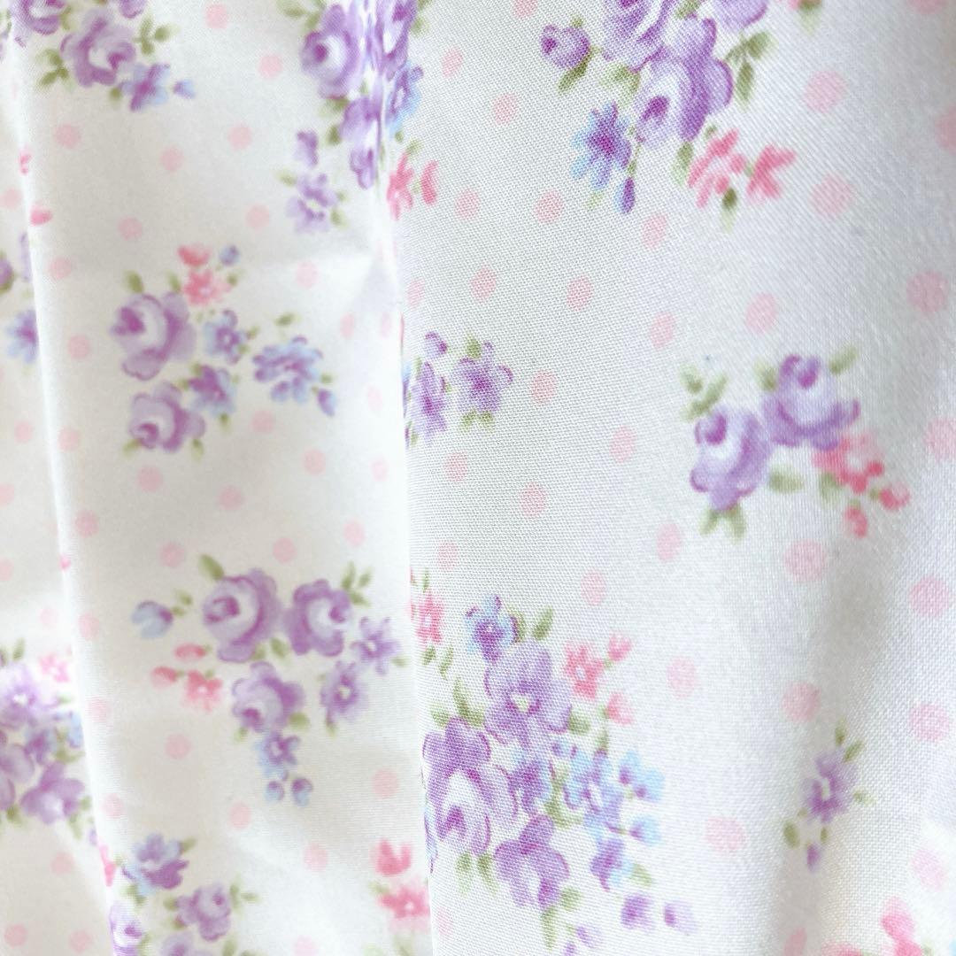 ラベンダー×花柄 120size セレモニー 入学 卒園 発表会 フォーマル