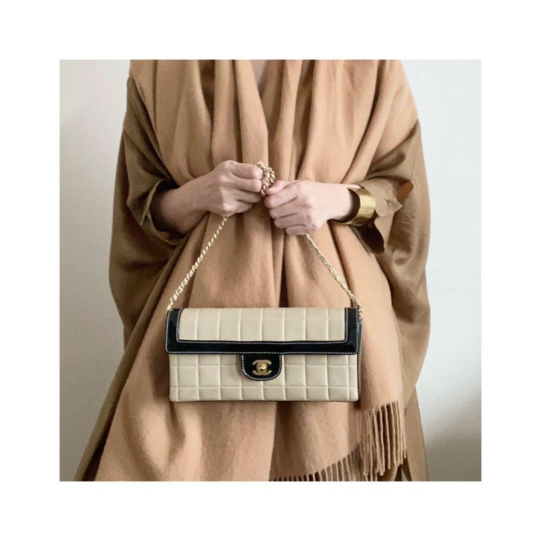 早い者勝ち♡CHANEL チョコバー　バイカラー　ラムスキン チェーンバッグ