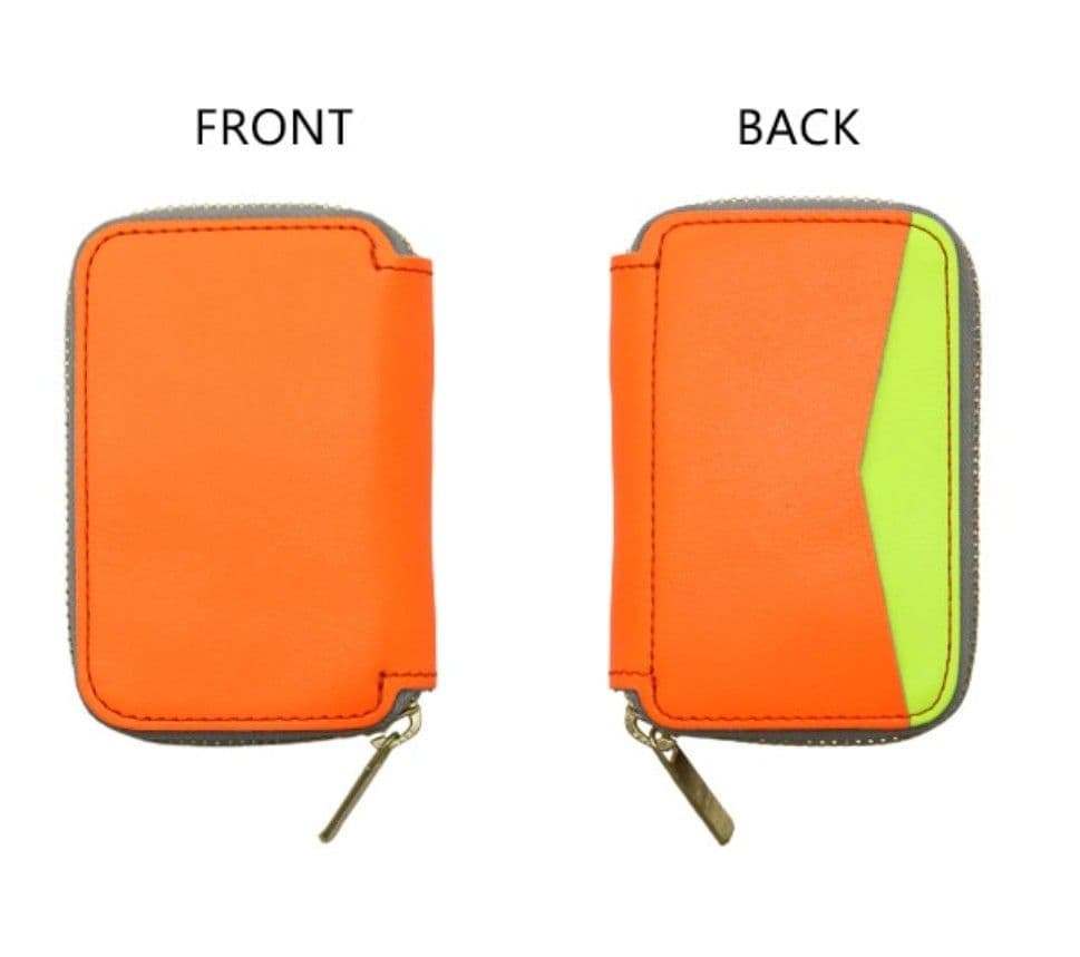 【mu】本革 Rファスナー コンパクト財布