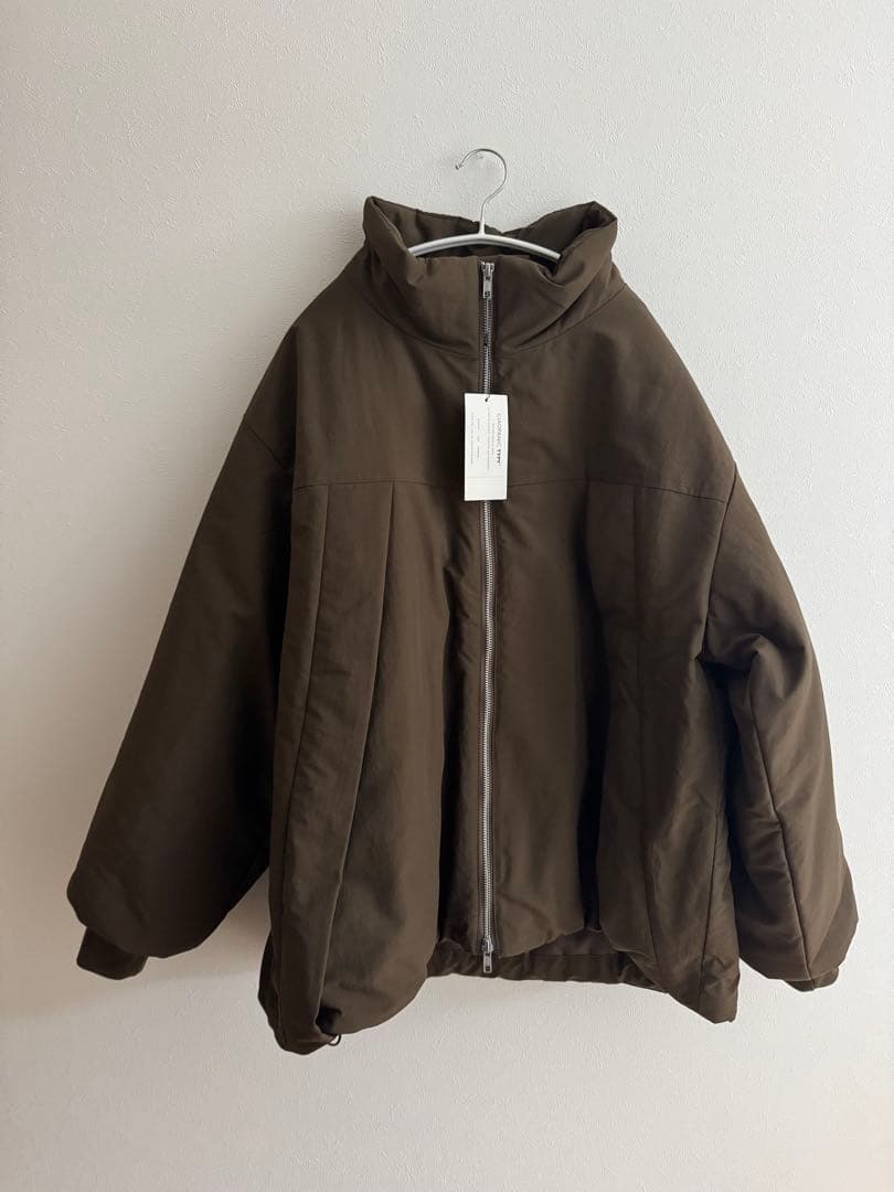 【試着のみ】PON企画中綿スタンドカラージャケット　ブラウン