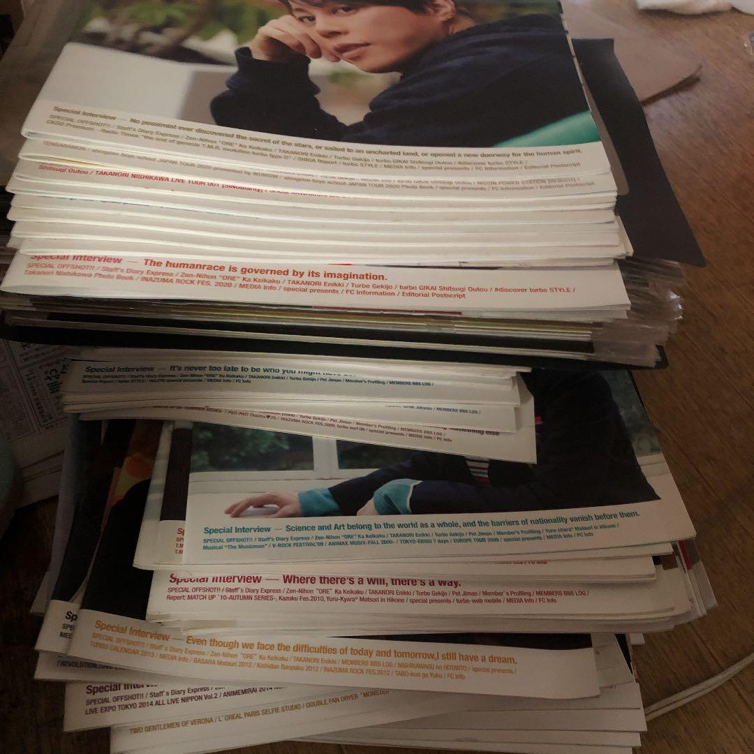 T.M.R 西川貴教 ファンクラブ会報 turbo 11号～149号 全137冊