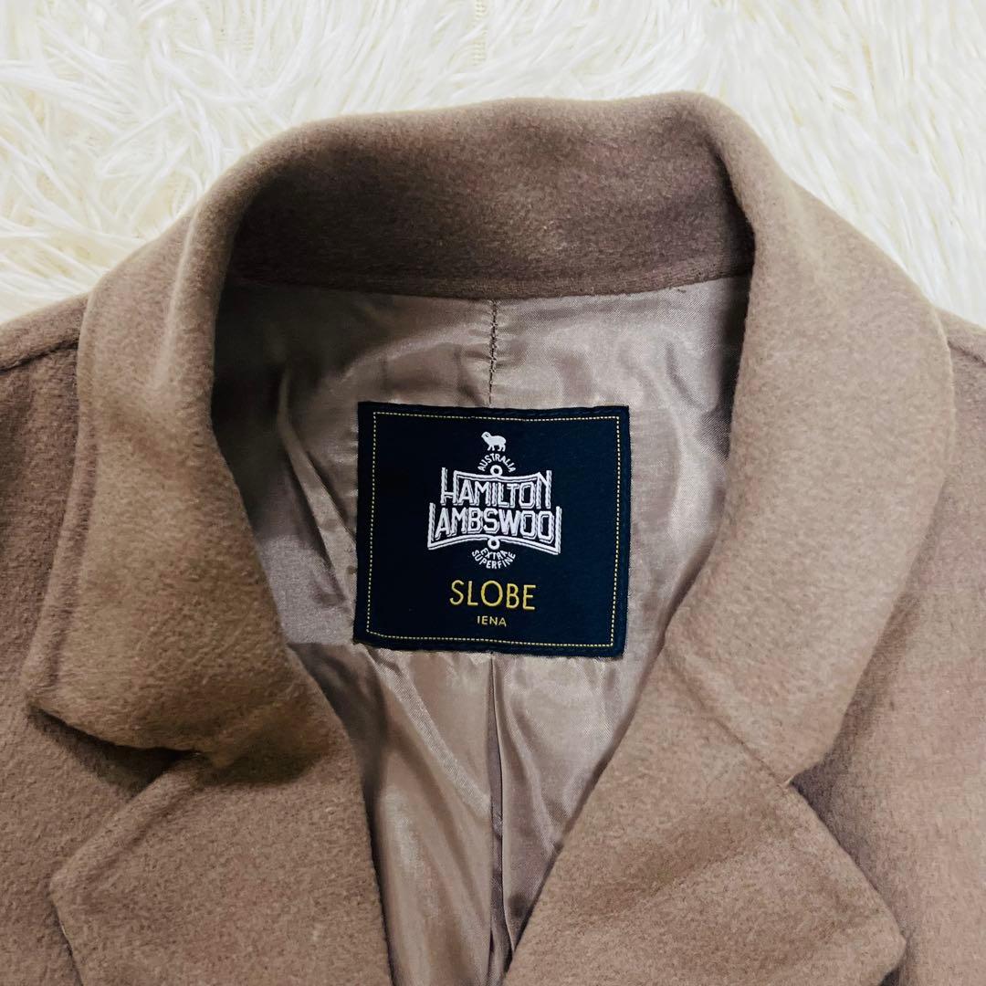 近年　スローブイエナ　HAMILTONダブルフェイスウールチェスターコート