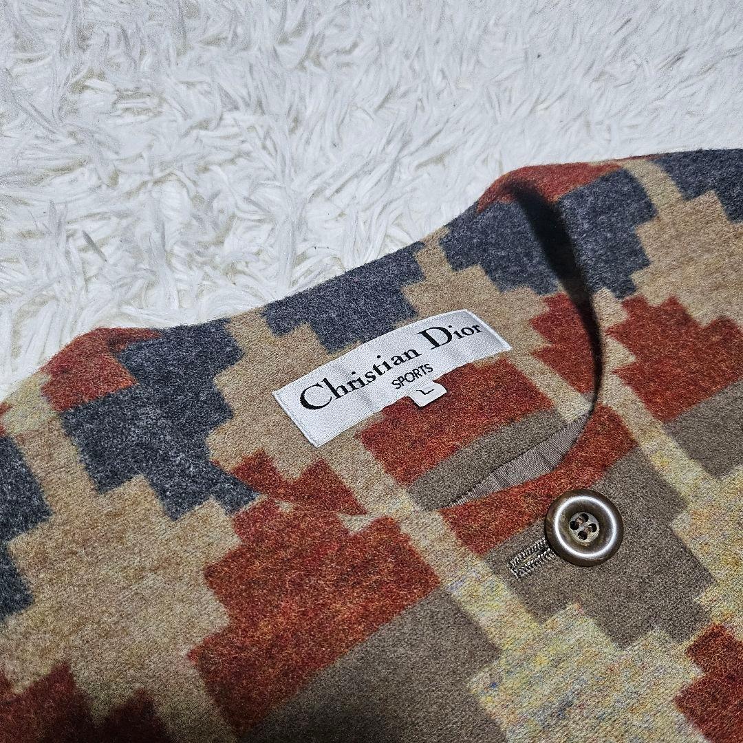 専用 Christian Dior ノーカラージャケット ヴィンテージ L