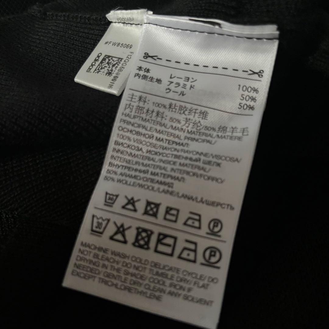 Y-3 ブラック ニット ジップアップジャージ ロング丈 未使用