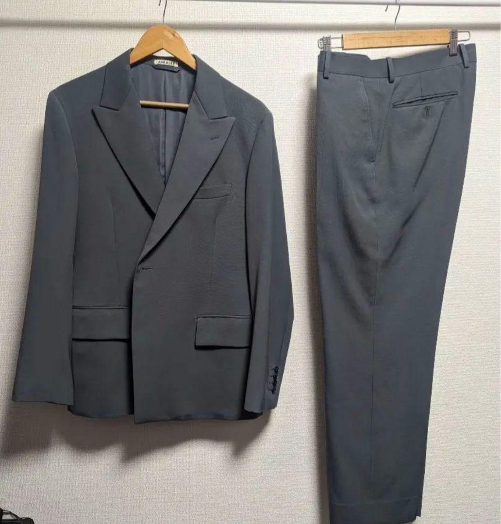 light wool max gabardine jacket セットアップ