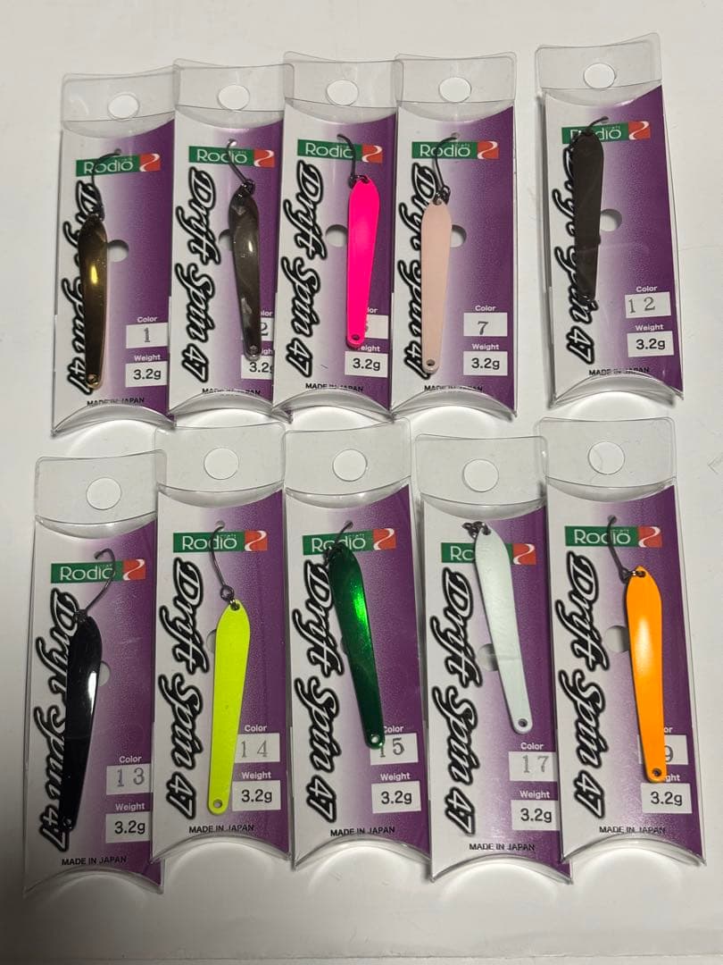 ロデオクラフト ルアー セット ドリフトスピン 47 3.2g 10色
