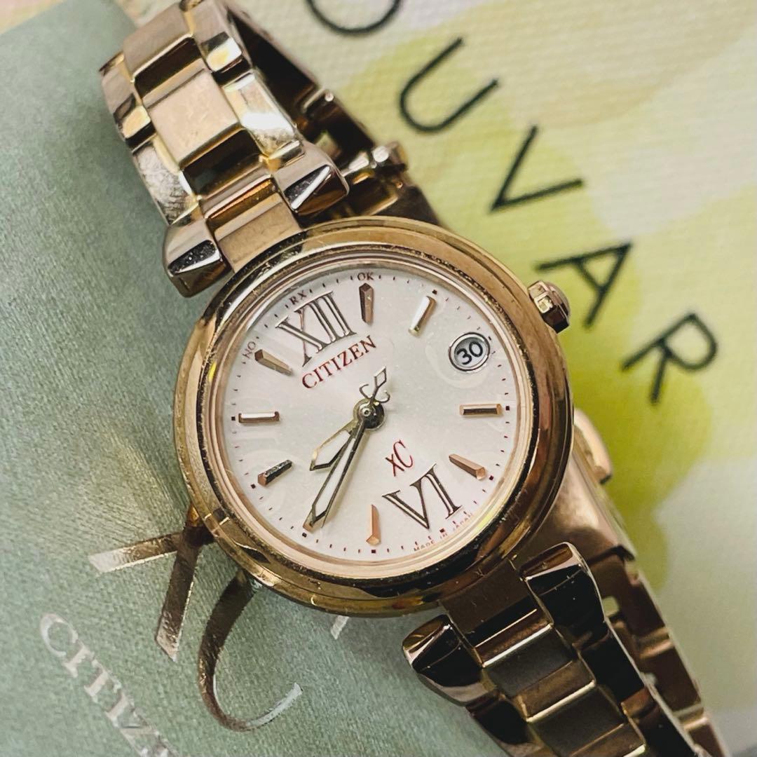 【極美品】CITIZEN XC 腕時計 電波ソーラー サクラピンク ゴールド