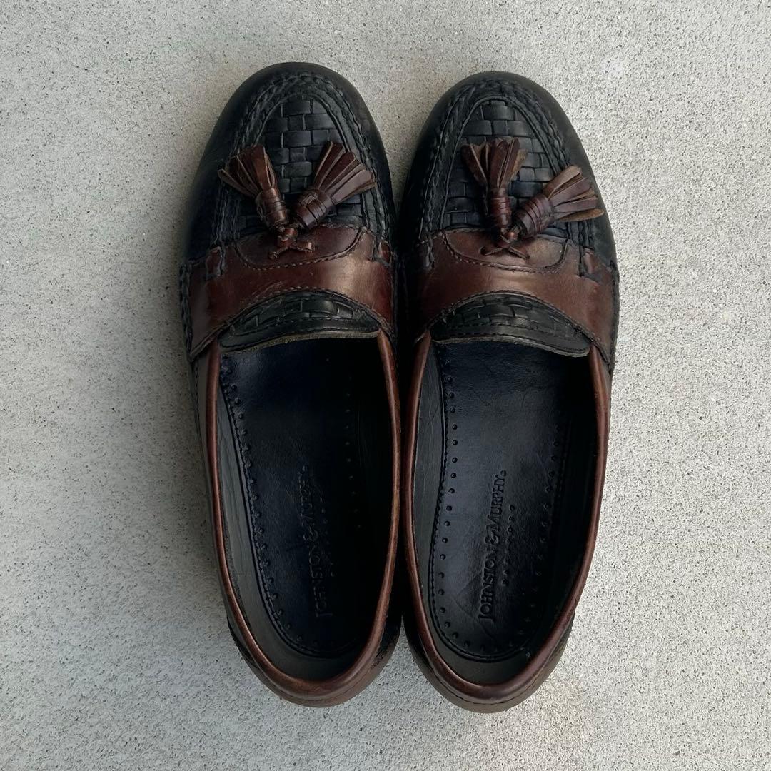Johnston&Murphy タッセルローファー 2トーン 9 1/2 90s