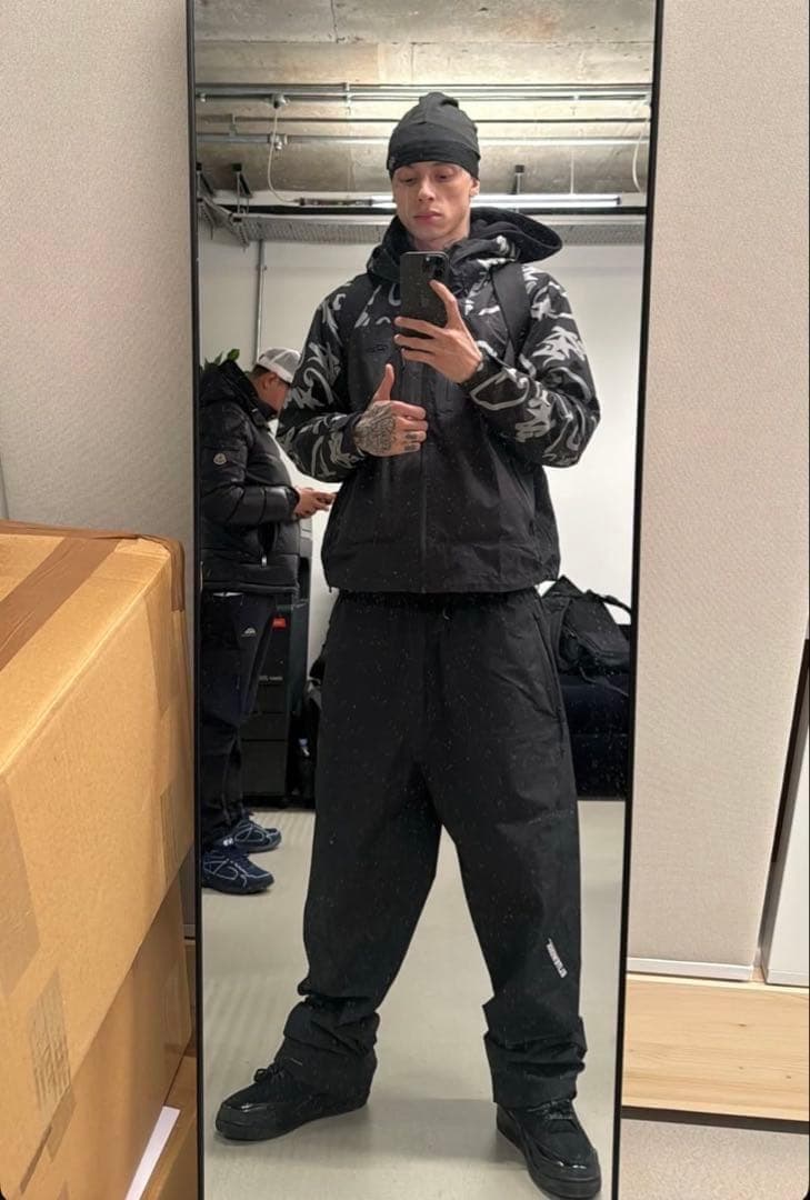 Corteiz ELITEWORK 防水 シェルパンツ ブラック XXL