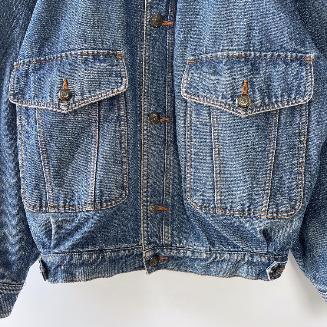 vintage オーバーデニムブルゾンジャケット ドリズラーボックス型 アメカジ