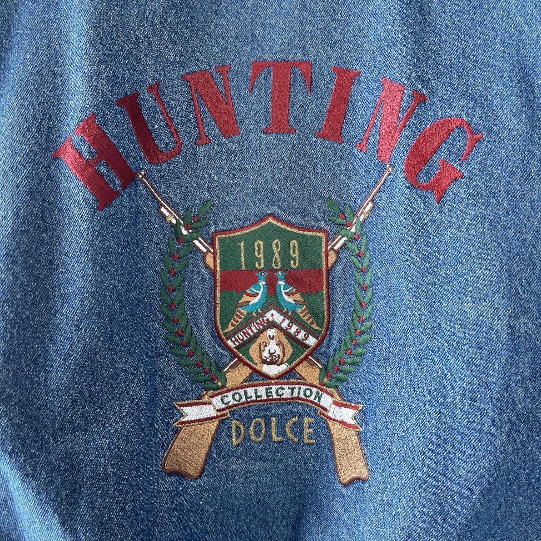 vintage オーバーデニムブルゾンジャケット ドリズラーボックス型 アメカジ