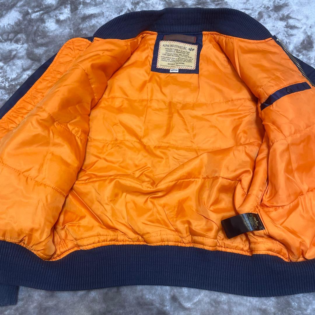 て*ん様 ALPHA INDUSTRIES MA-1フライトジャケット ネイビー