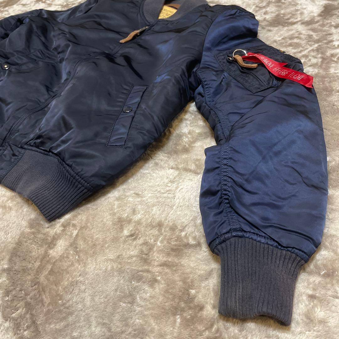 て*ん様 ALPHA INDUSTRIES MA-1フライトジャケット ネイビー