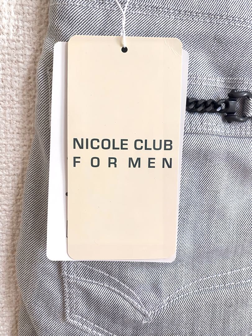 ニコル ビット金具付きデザインパンツ ホワイト 48（L）