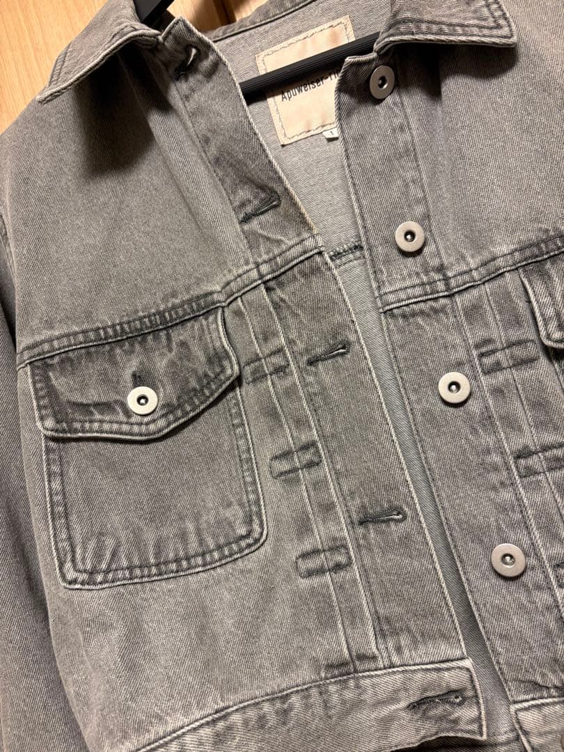 Apuweiser-riche グレー デニムジャケット サイズ1