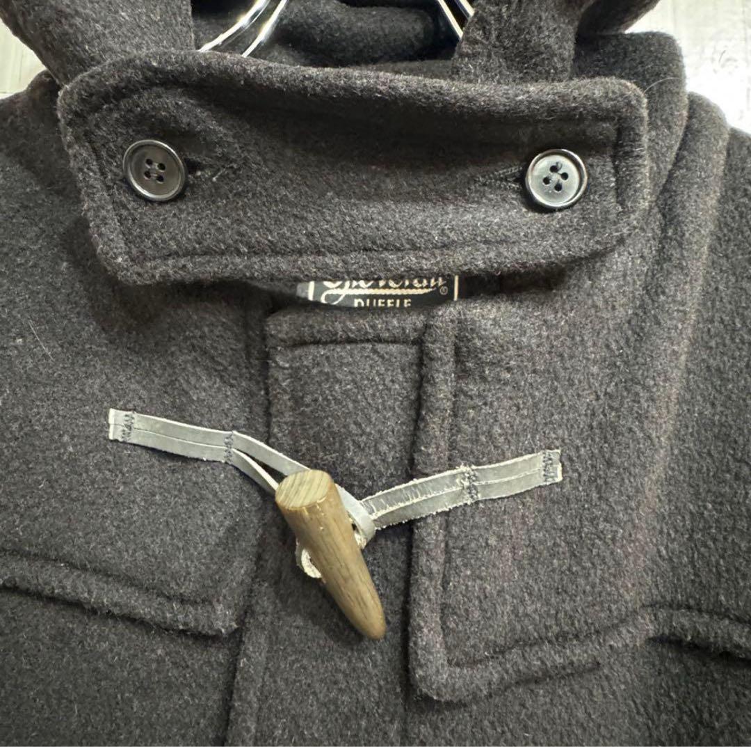 伊地知  英国製 グローバーオール ダッフルコート 黒 メンズ L相当