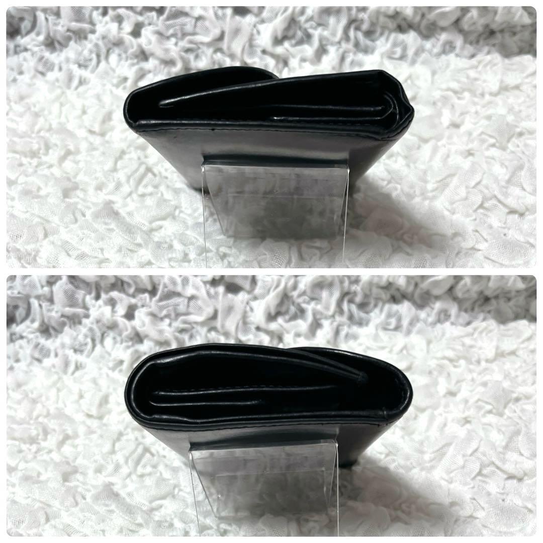 廃盤品 ホワイトハウスコックス 3折り財布 黒 ブライドルレザー 手入れ済み