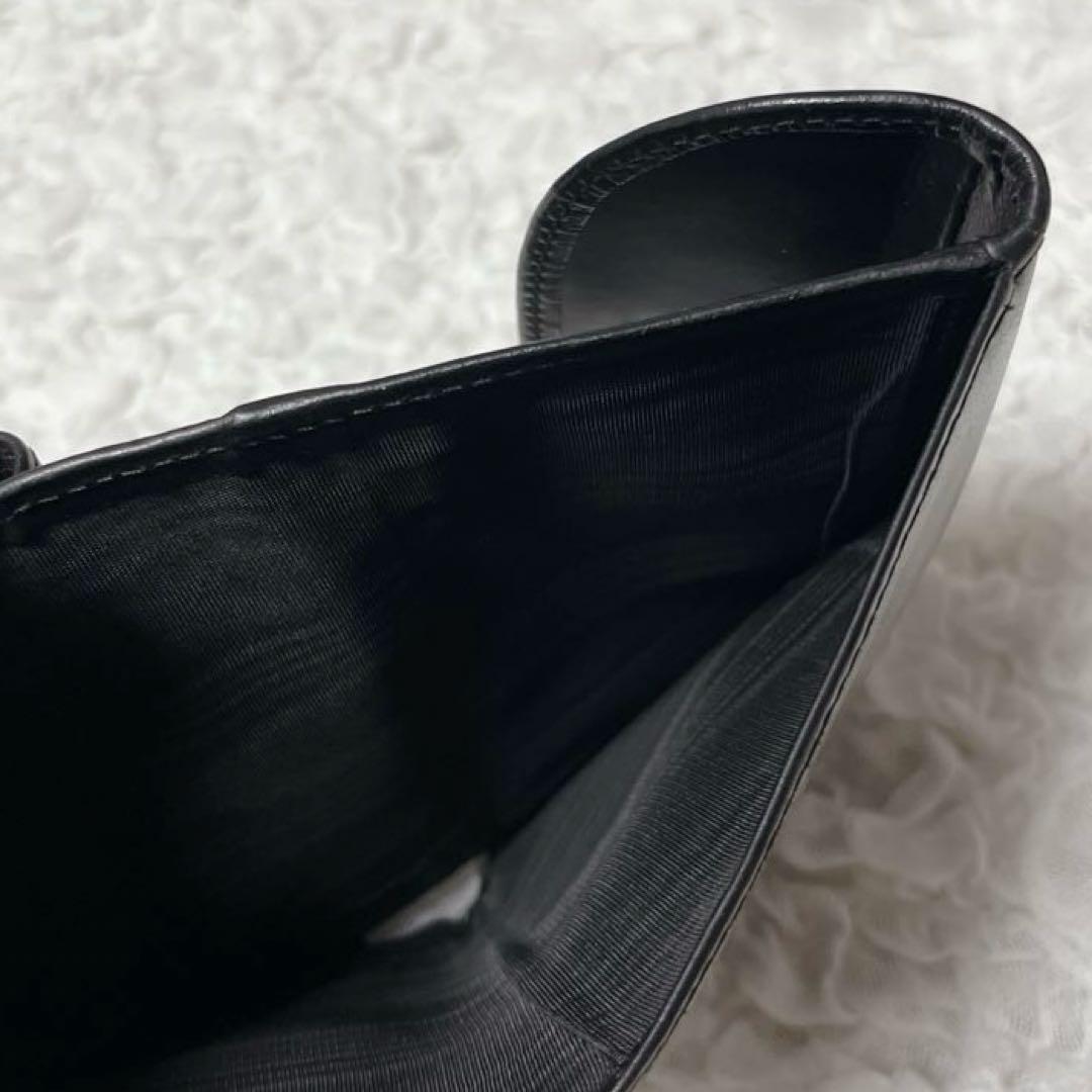 廃盤品 ホワイトハウスコックス 3折り財布 黒 ブライドルレザー 手入れ済み