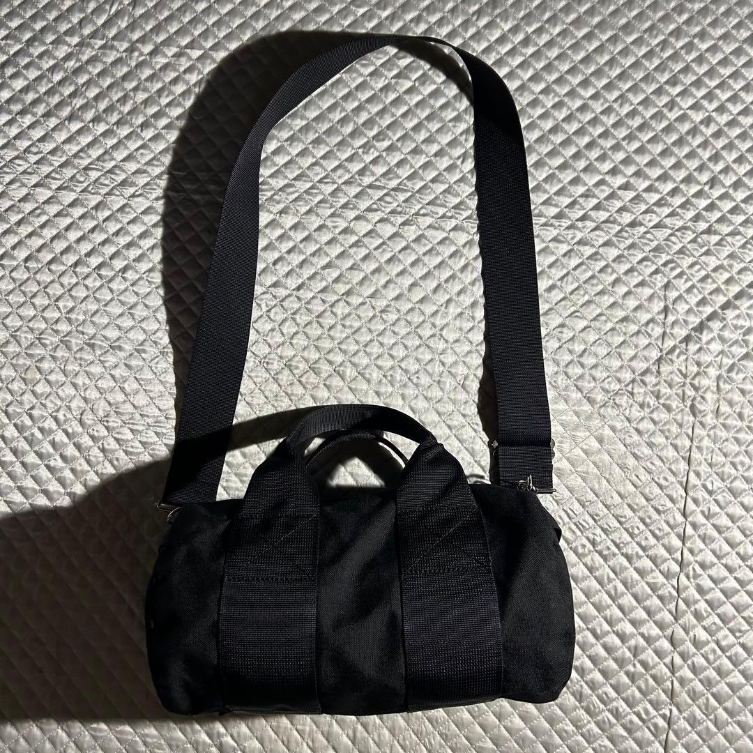 HOMME PLUS ボストンショルダーバッグ バンド 黒