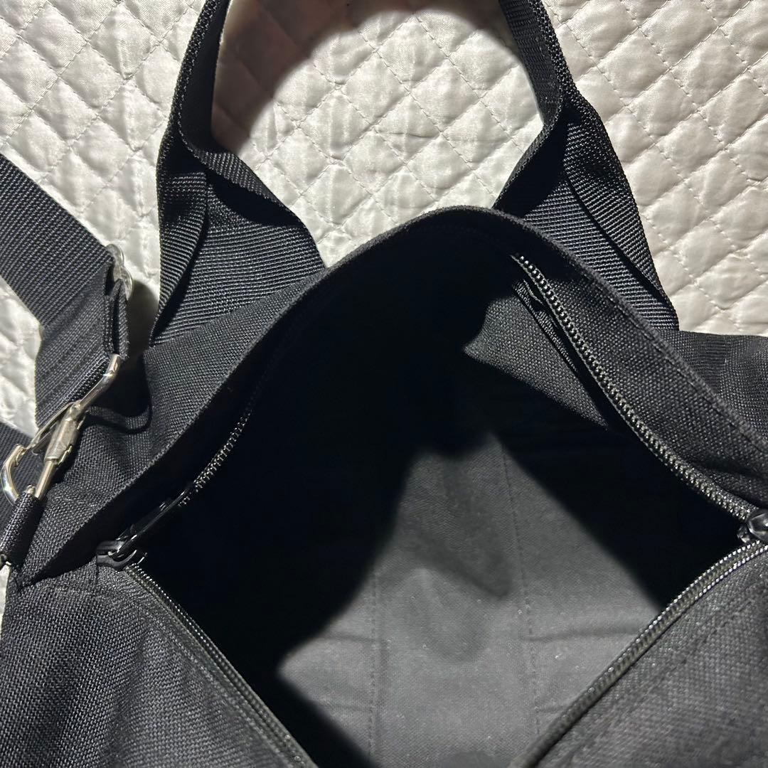 HOMME PLUS ボストンショルダーバッグ バンド 黒