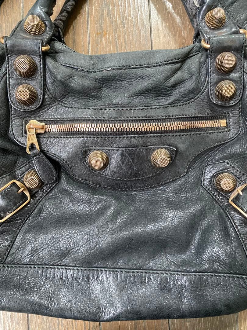 BALENCIAGA ジャイアントシティ ブラック　ピンクゴールド金具 希少