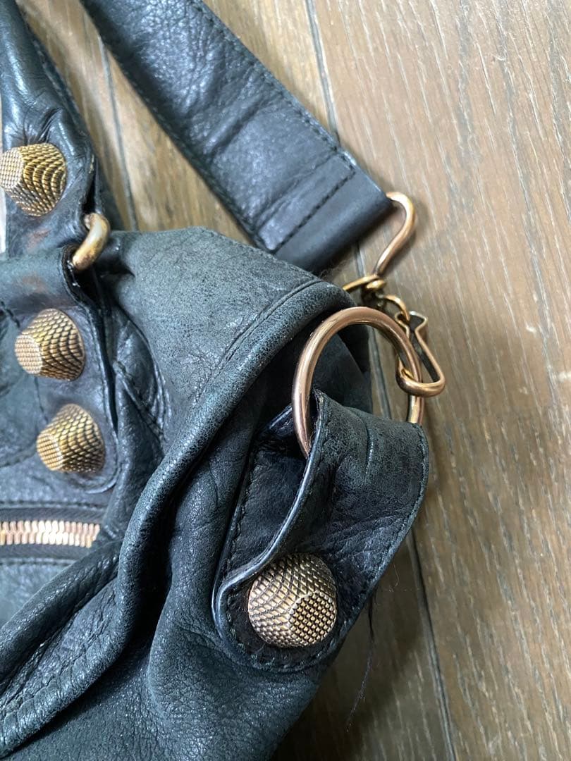 BALENCIAGA ジャイアントシティ ブラック　ピンクゴールド金具 希少