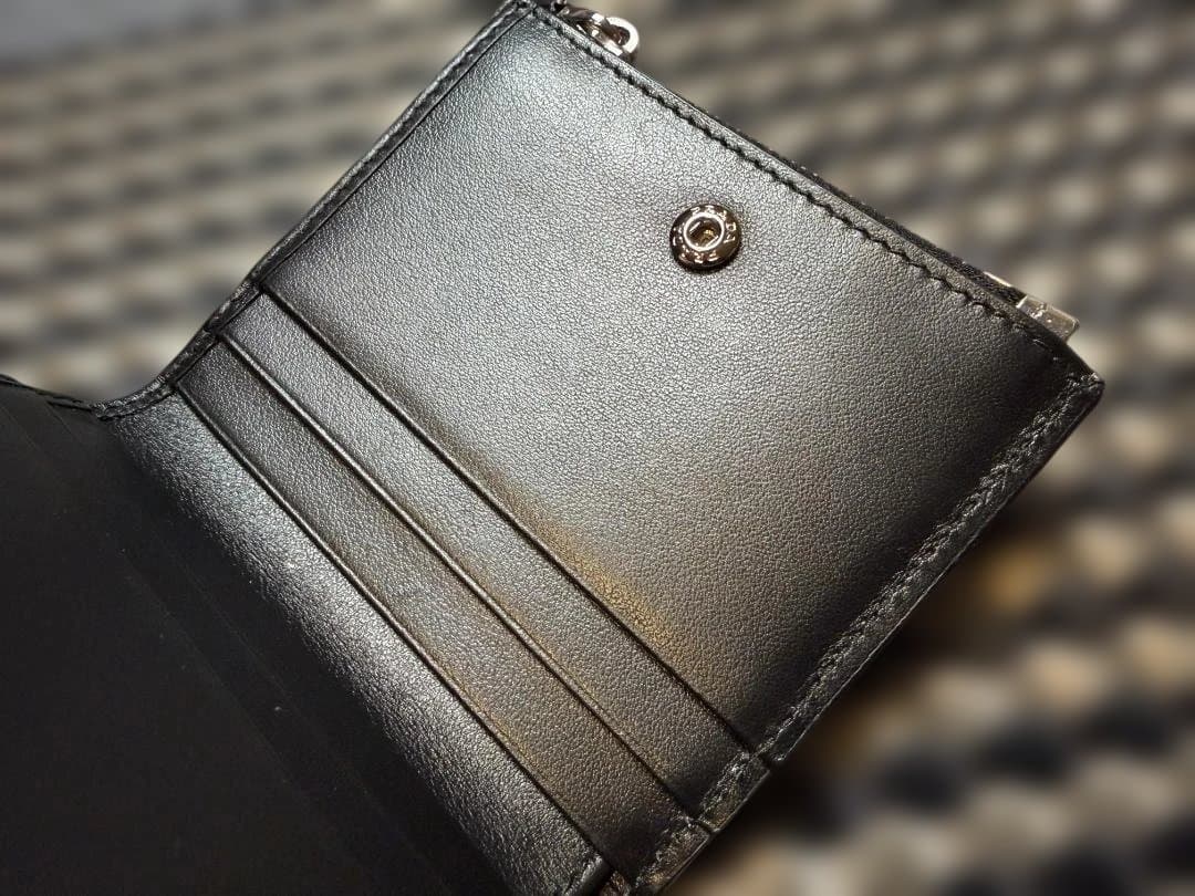 PRADA プラダ 二つ折り財布 コンパクト財布 メンズ シルバー 2ML049