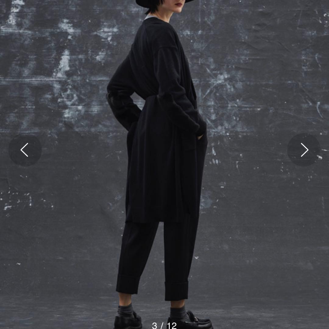 Drawer（ドゥロワー）ウールツイルサロペット　36 ブラック　美品 aw黒