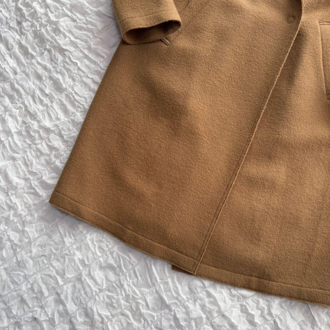 【1度着用のみ美品 23区 リンクスミドルジャージーチェスターコート 近年モデル