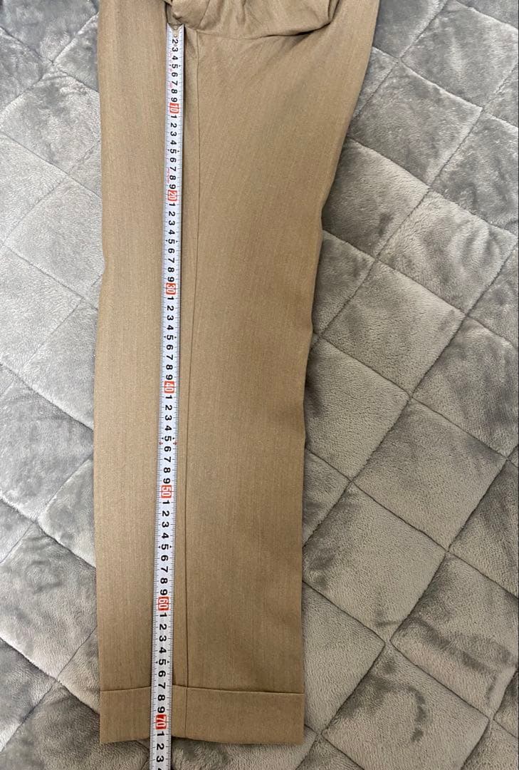 秋冬 giab's 1プリーツ カシミア混 パンツGOLD ジャブスアルキヴィオ