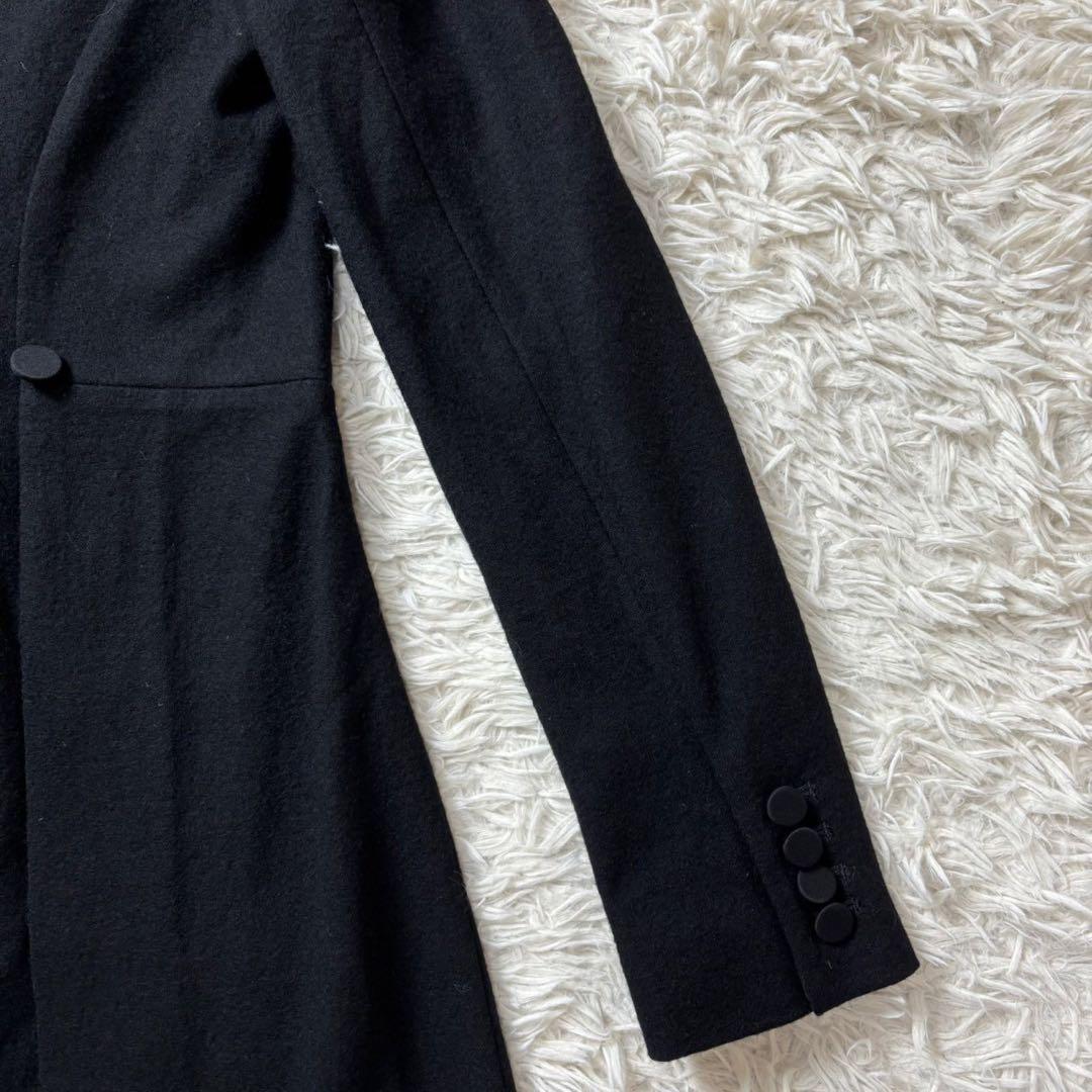 美品　高級　ラルフローレン　カシミヤ混紡　ダブルチェスターコート　ブラック