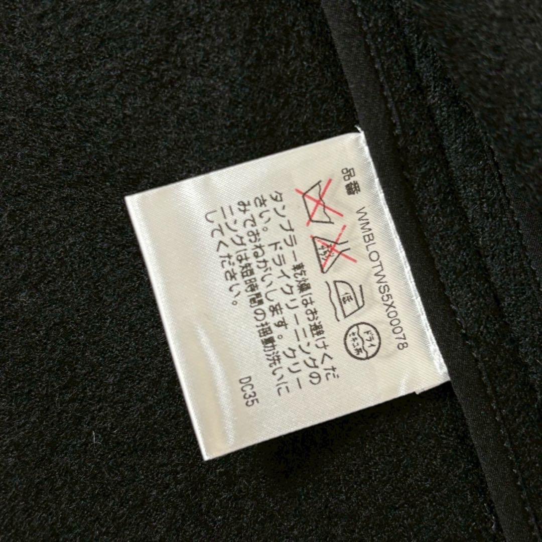 美品　高級　ラルフローレン　カシミヤ混紡　ダブルチェスターコート　ブラック