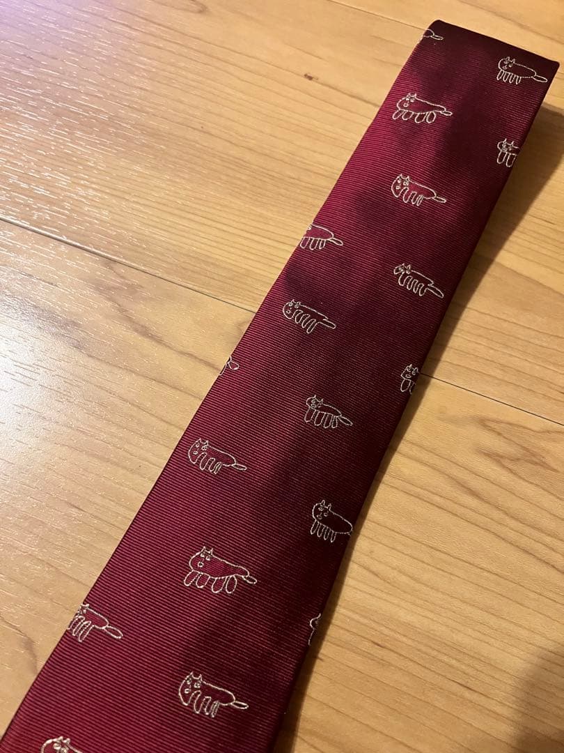 HERALBONYシルク100%ネクタイ