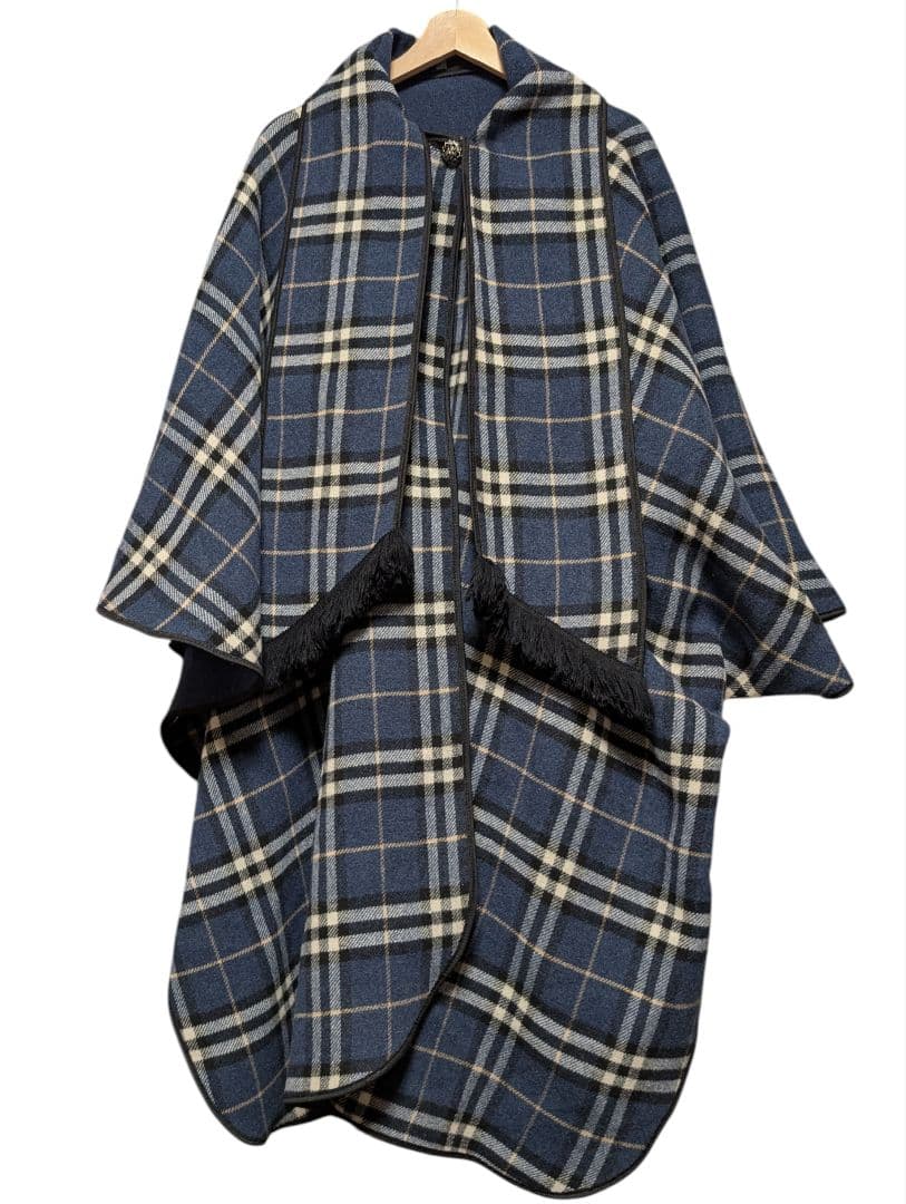 David Barry London リバーシブル ポンチョ ケープコート