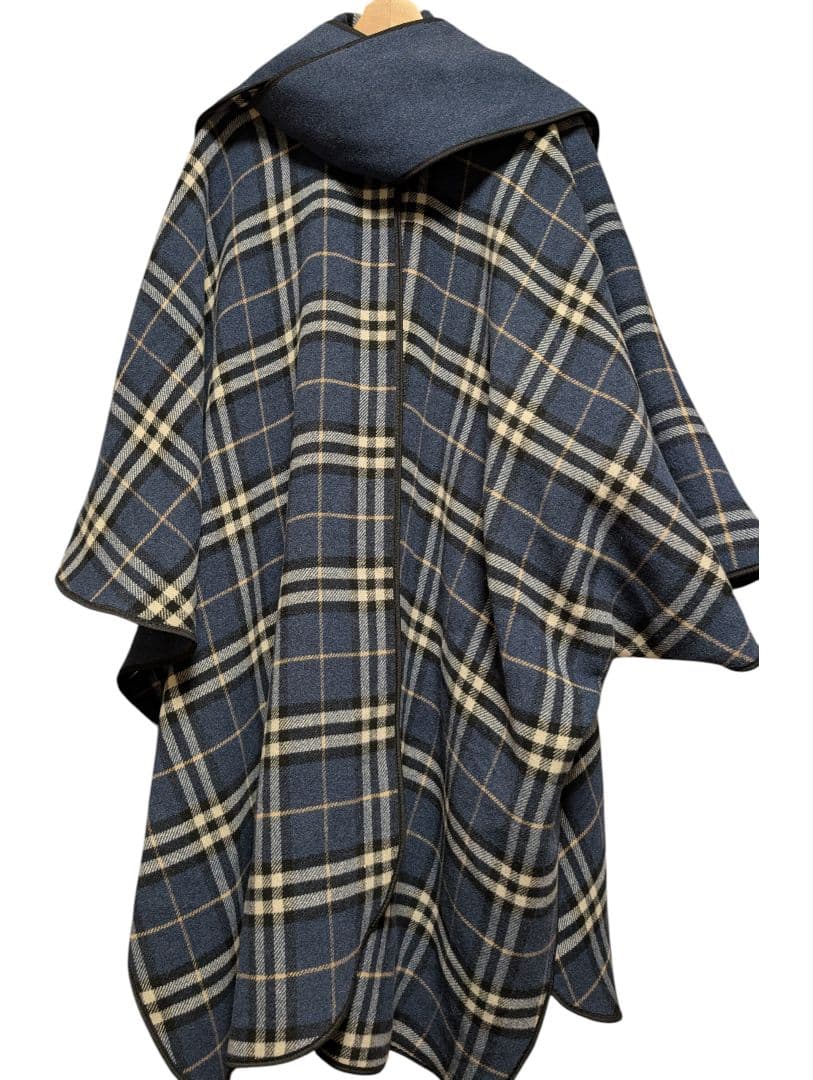 David Barry London リバーシブル ポンチョ ケープコート