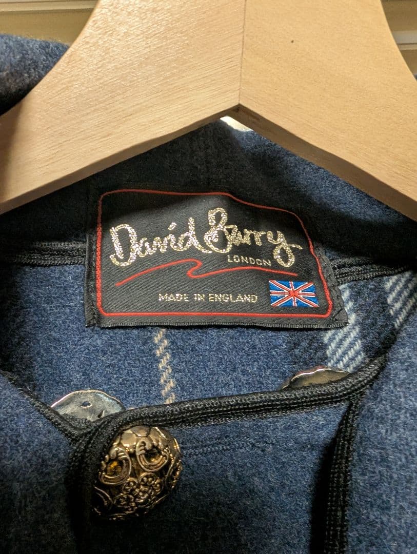 David Barry London リバーシブル ポンチョ ケープコート