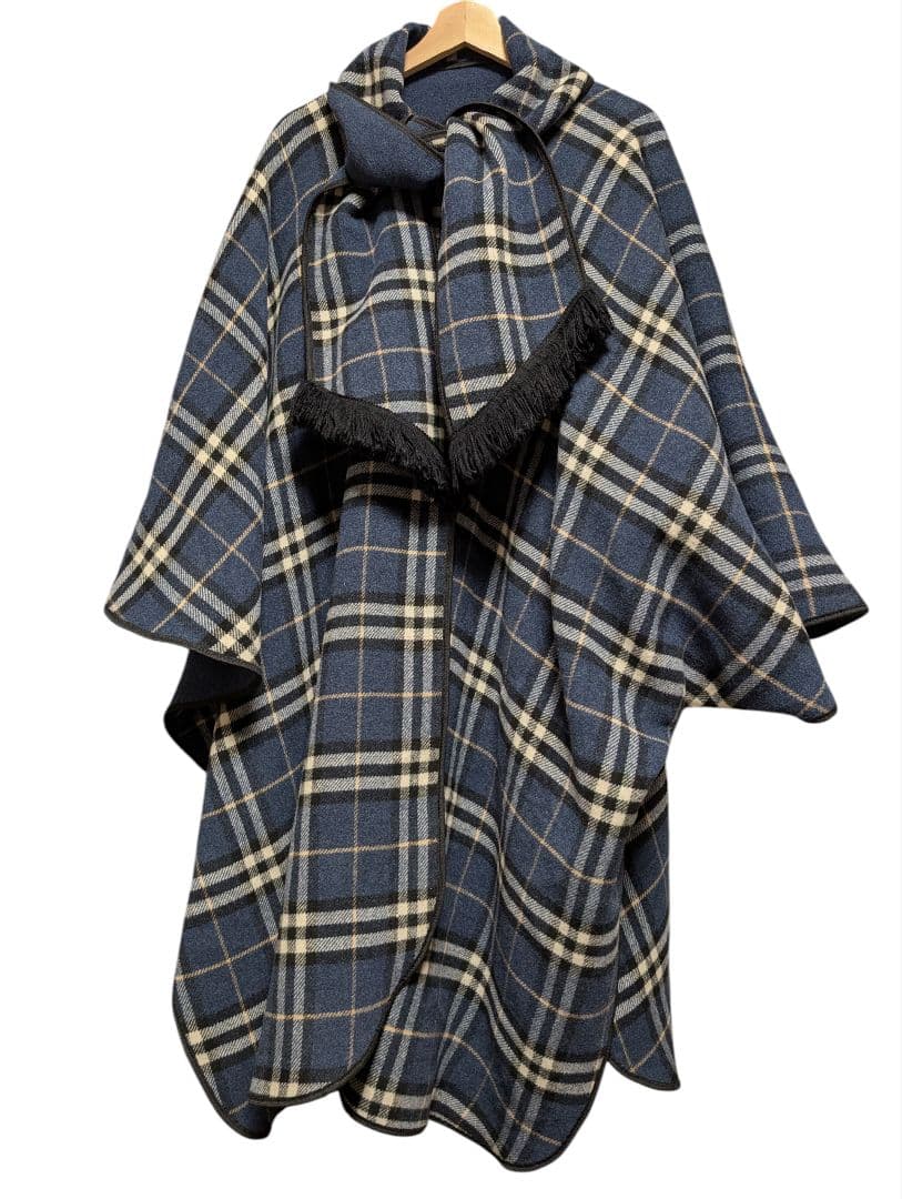 David Barry London リバーシブル ポンチョ ケープコート