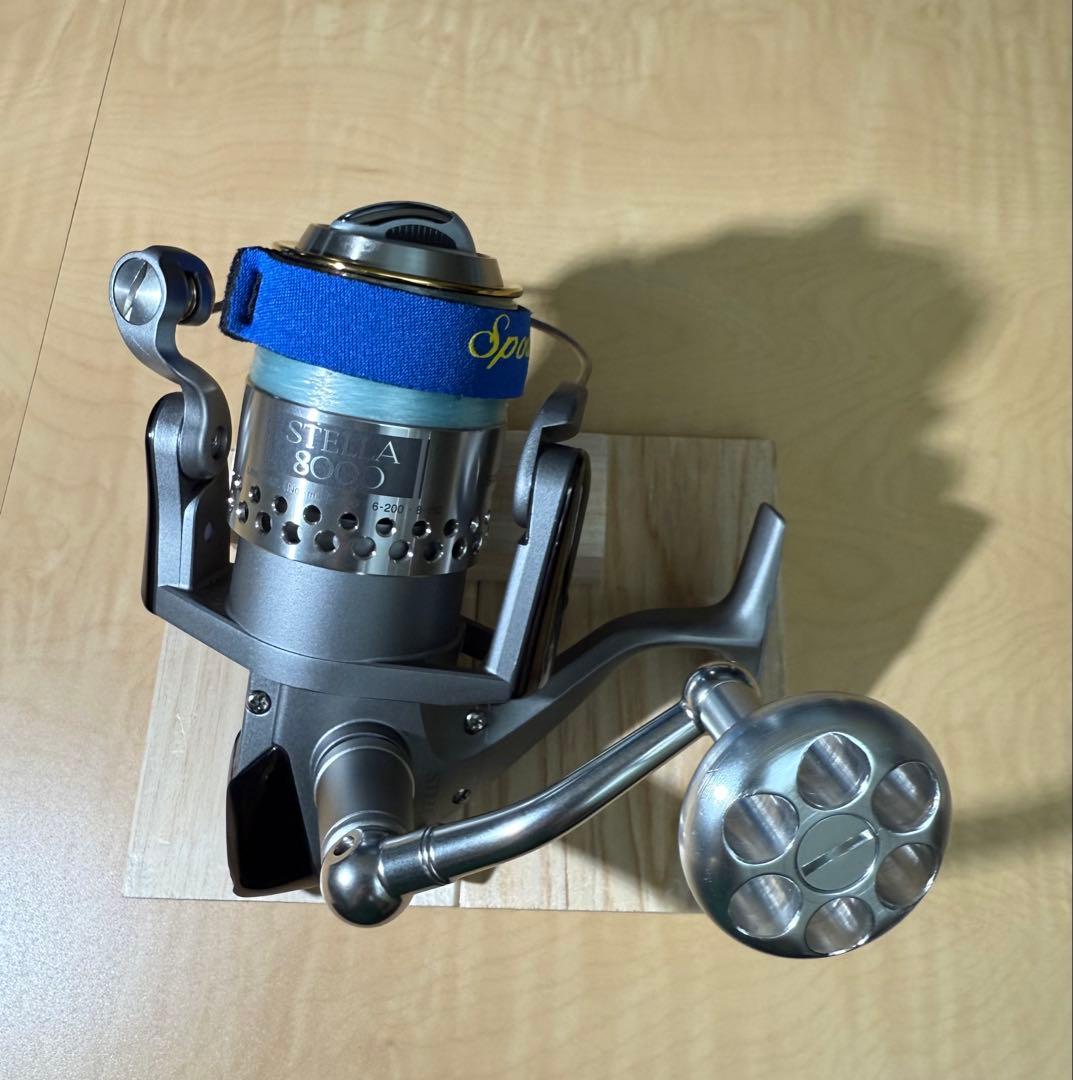 SHIMANO 95 STELLA 8000 FISHERMAN ハンドル付き