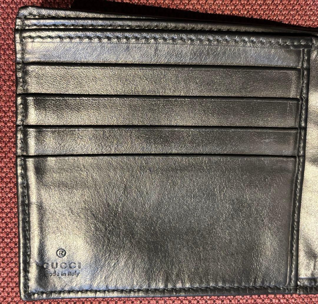 マルカワ☆グッチ GUCCI 二つ折り財布 メンズ シマ DORIAN