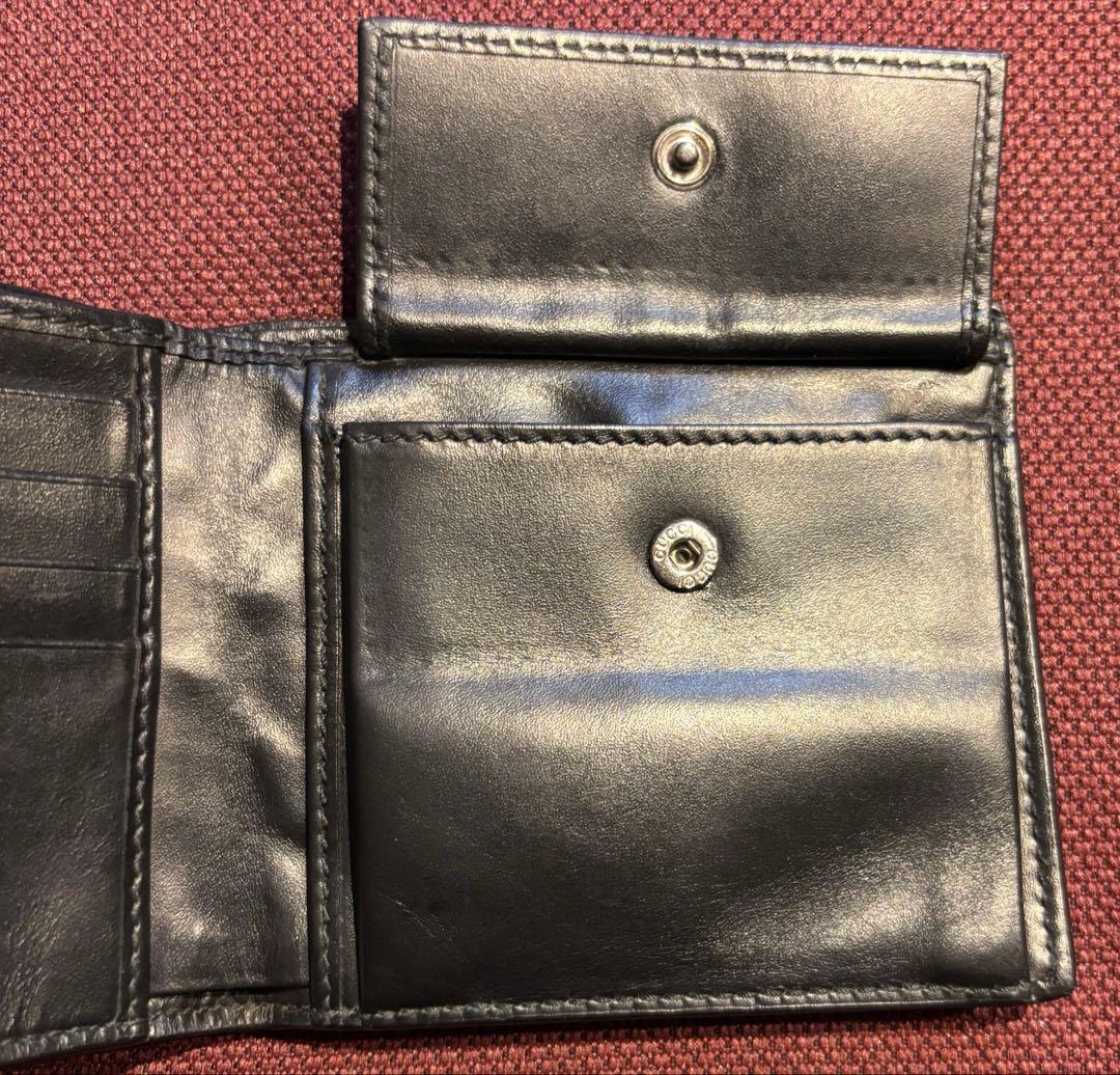 マルカワ☆グッチ GUCCI 二つ折り財布 メンズ シマ DORIAN