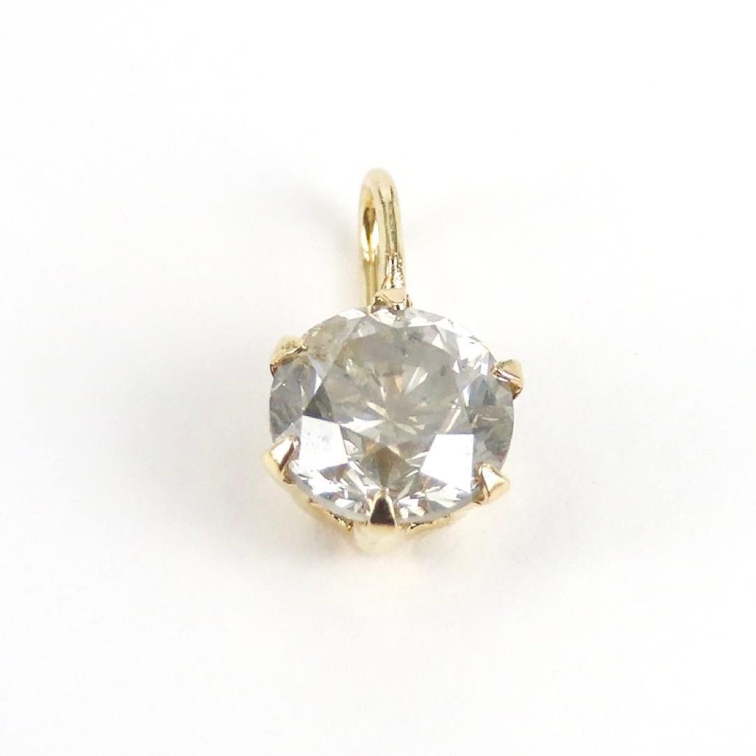 N*e様 【本物保証】K18YG 天然ダイヤモンド 0.4ct チャーム　新品