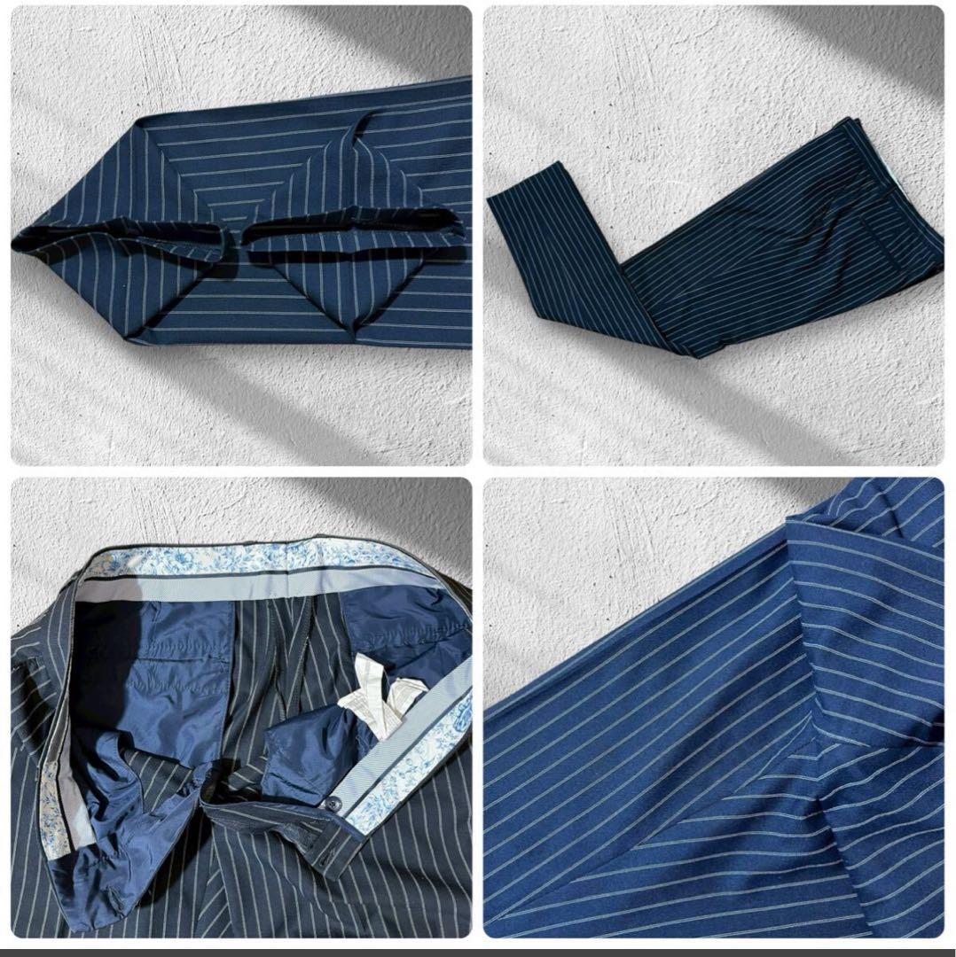 ZARA ネイビー ストライプ スーツセット