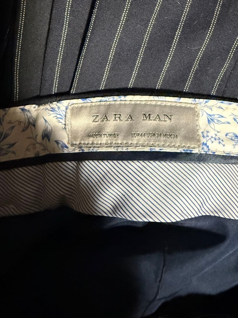 ZARA ネイビー ストライプ スーツセット