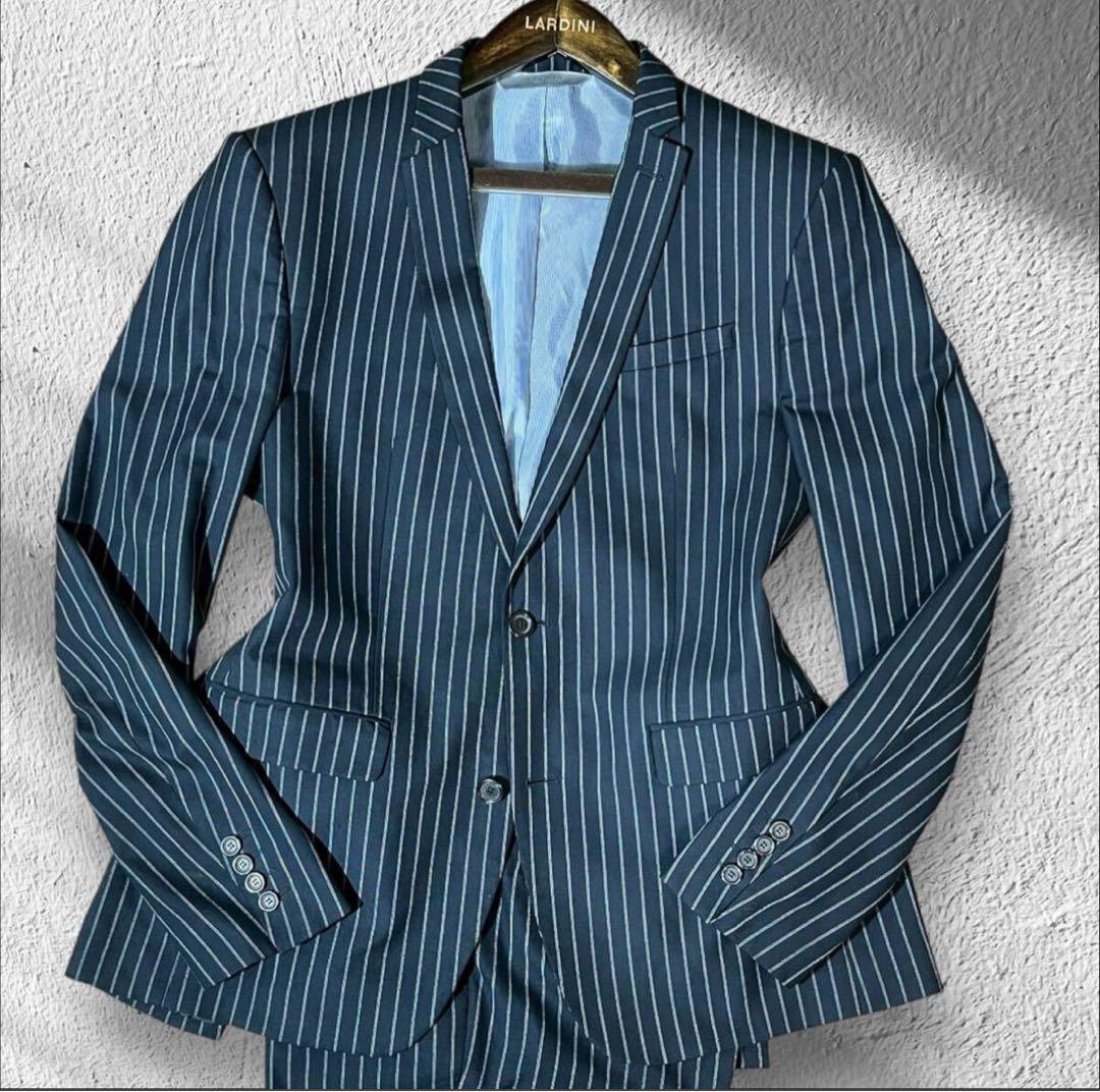 ZARA ネイビー ストライプ スーツセット