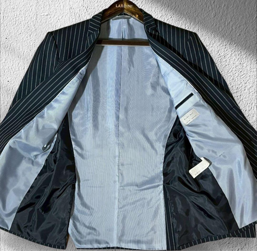 ZARA ネイビー ストライプ スーツセット