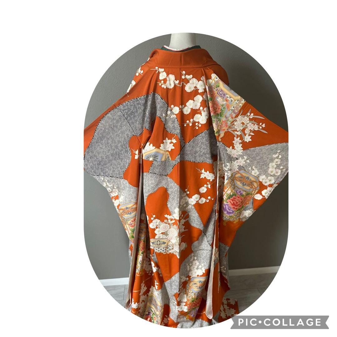 可愛いお振袖　正絹