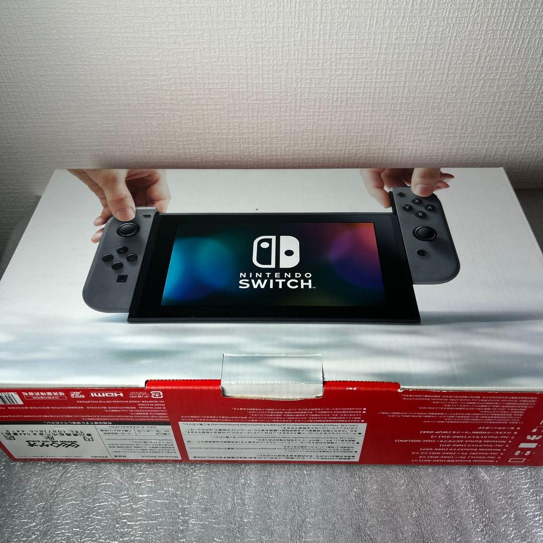 【箱付】ニンテンドースイッチ本体 Joy-Conグレー 動作確認済