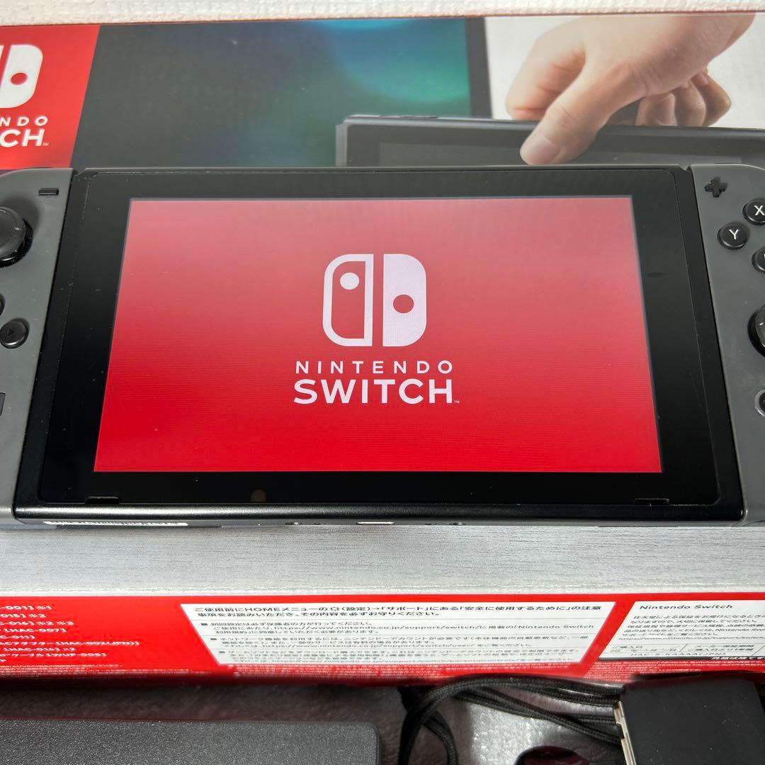【箱付】ニンテンドースイッチ本体 Joy-Conグレー 動作確認済